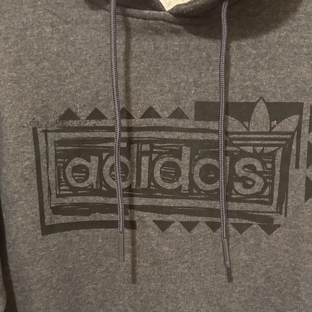 Adidas Men's Charcoal Gray Hoodie
